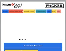 Tablet Screenshot of jugend-forscht-bayern.de